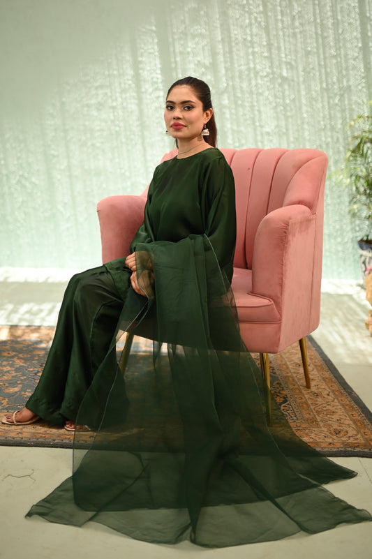 Emerald Mist - 3-Piece Silk Ensemble
